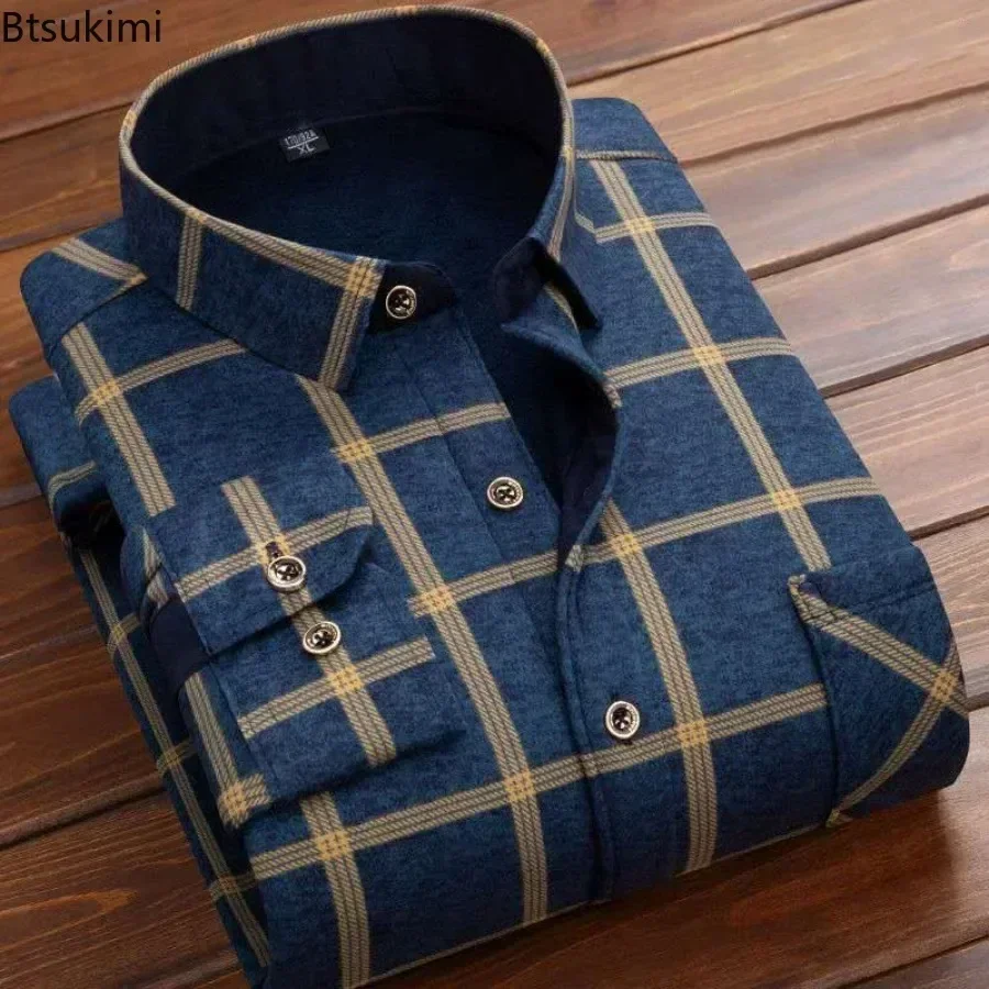 Flannel Shirt Lined - 2024 Men's Winter Warm Long Sleeve