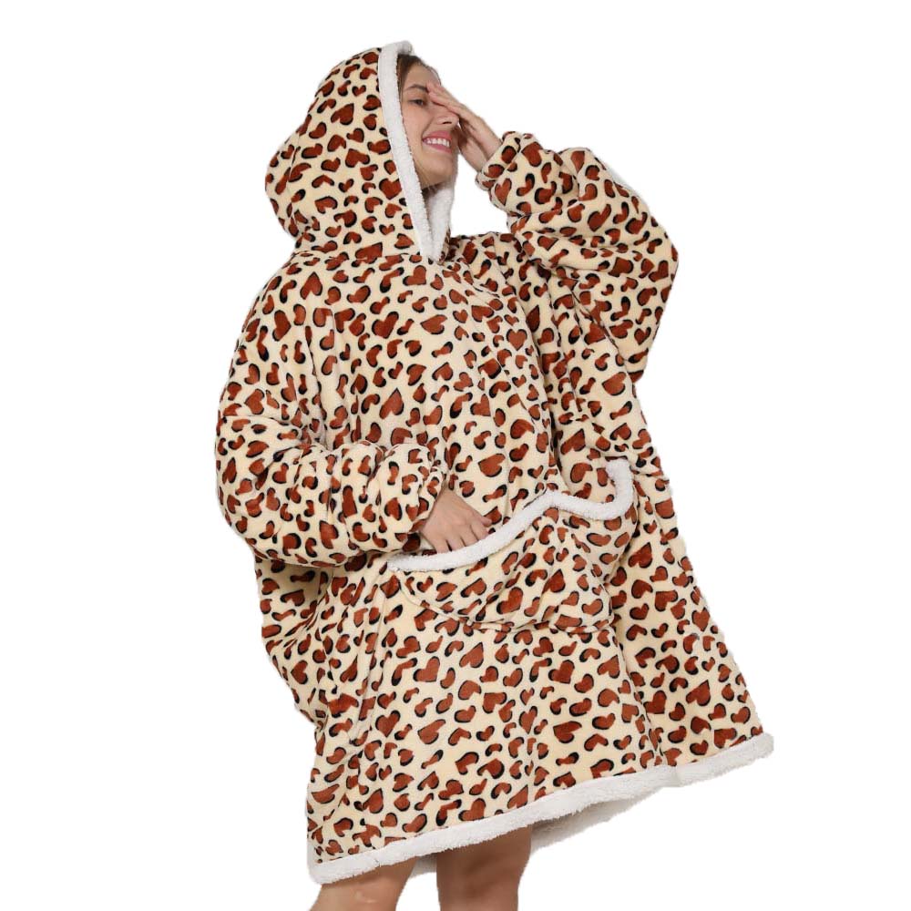 Lazy Hoodie Blanket Oversized  - Sherpa Hoodie Fleece avaliação e preço