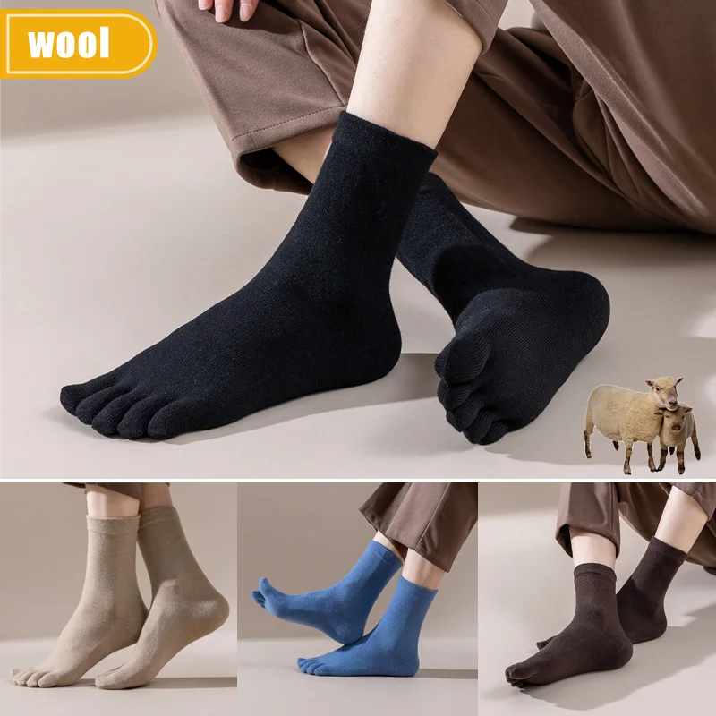 Mans Wool Five Finger Socks Sh - Thermal Sock Wool avaliação e preço
