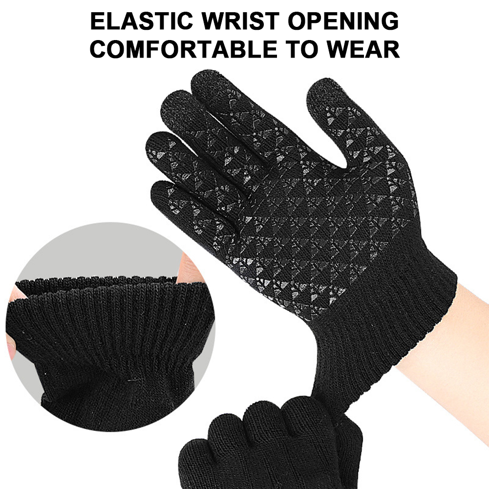 USB Heated Knitted Gloves Full - Touch Screen Gloves avaliação e preço