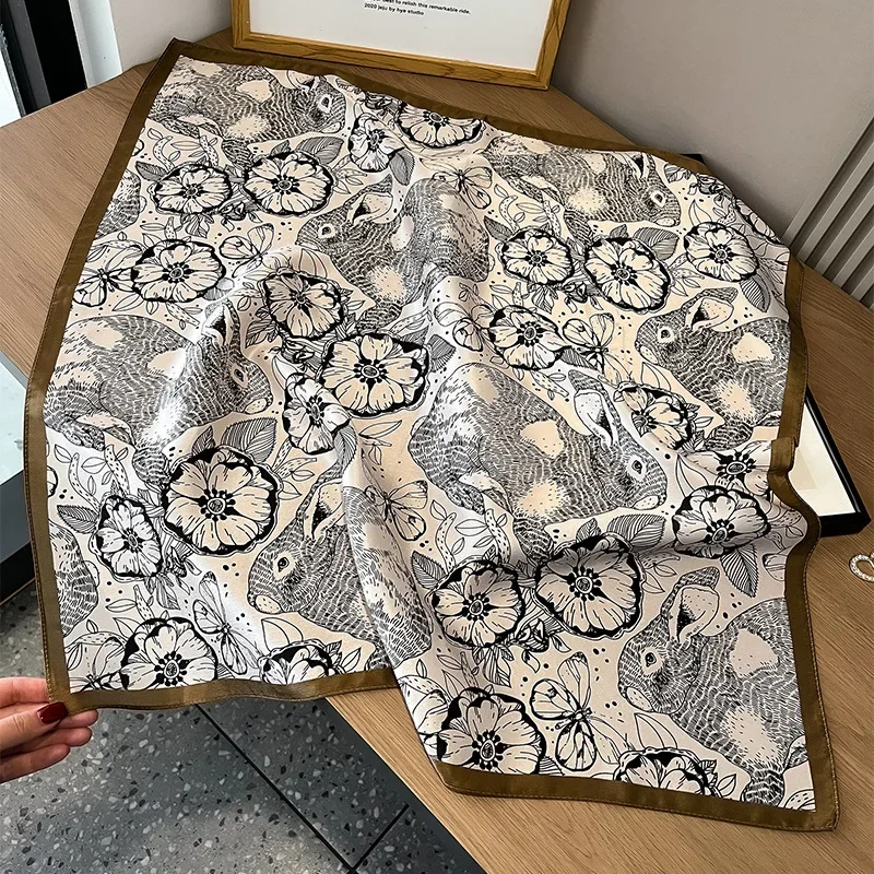 100% Silk Square For Women Cla - Shawl Wrap Winter avaliação e preço