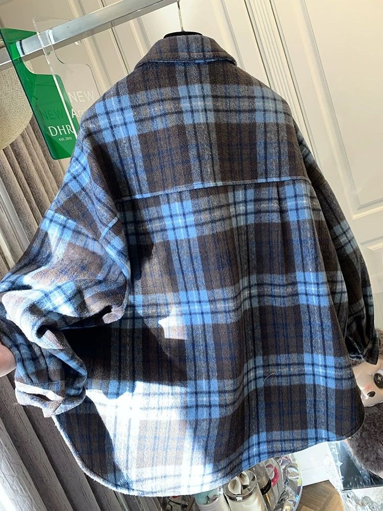 plus Size Women's Plaid Flanne - Flannel Shirt Lined avaliação e preço