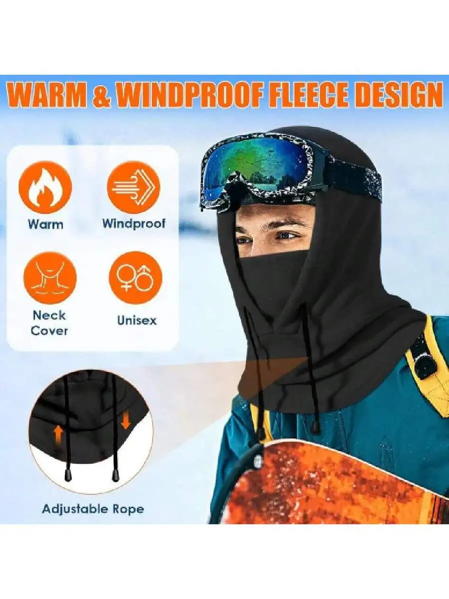 Warm Windproof Fleece Balaclav - Balaclava Ski Mask avaliação e preço