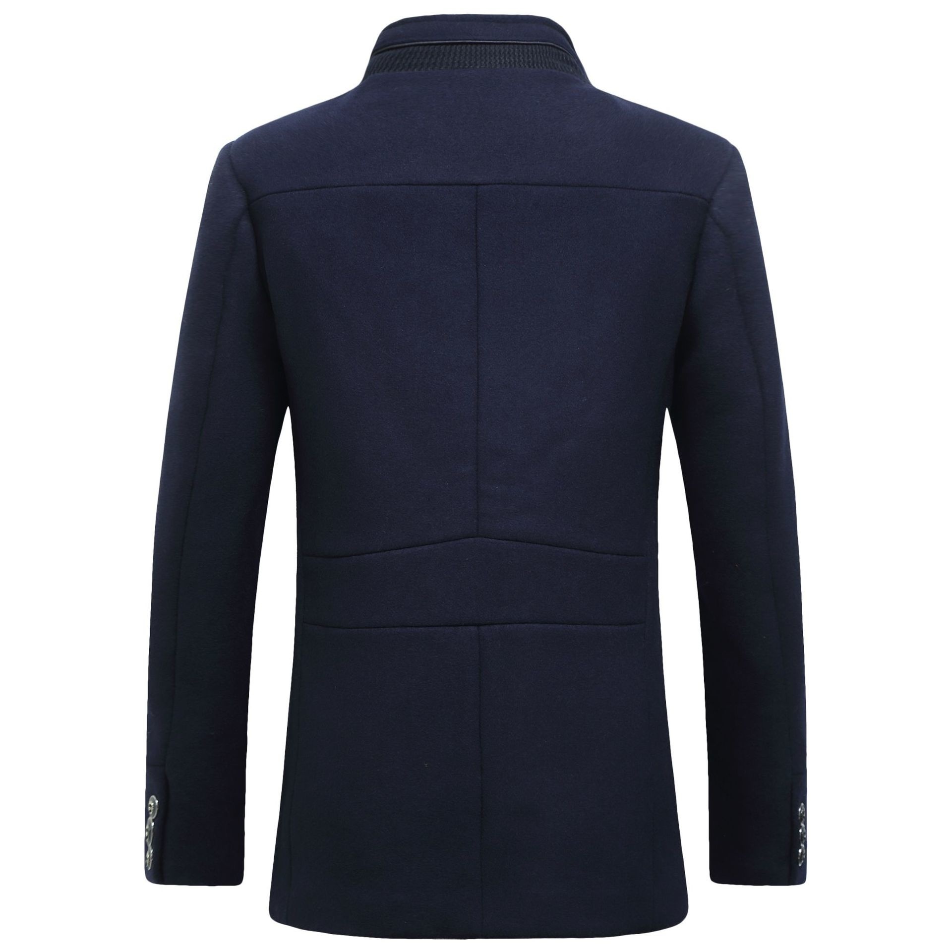 Fashion Men's Wool jacket Clas - Wool Coat Peacoat avaliação e preço