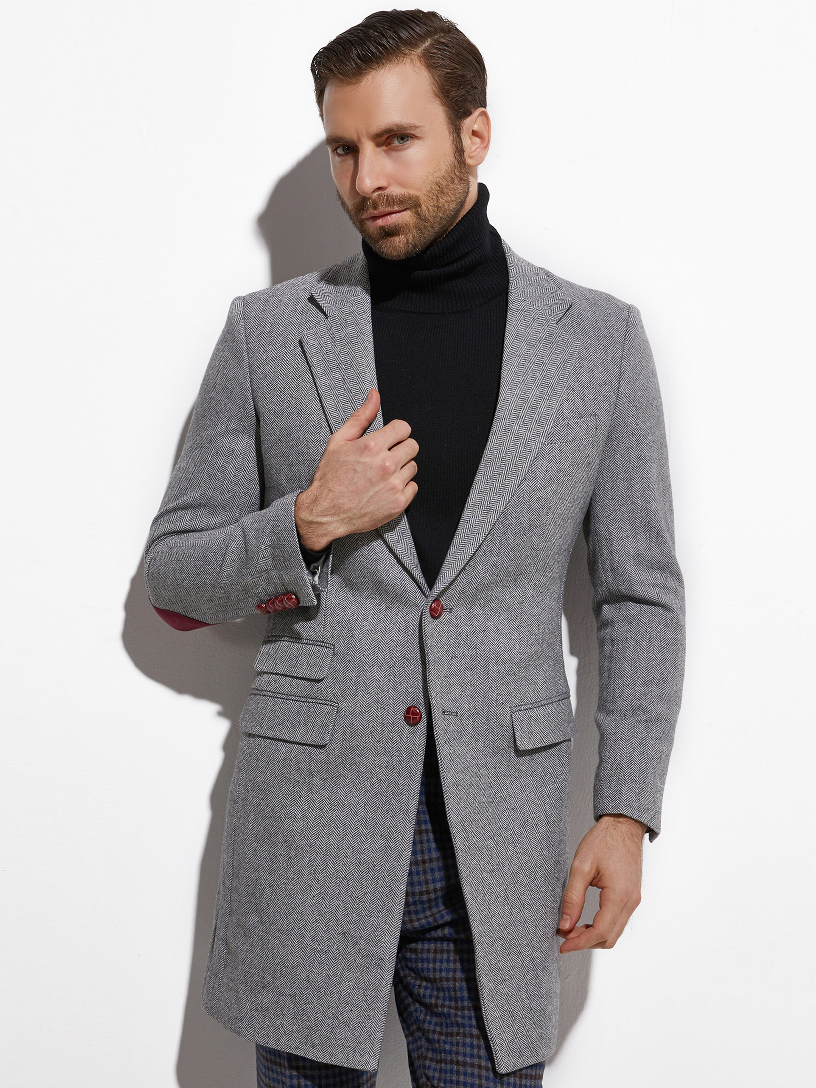 2026 Medium Length Spring Autu - Wool Coat Peacoat avaliação e preço
