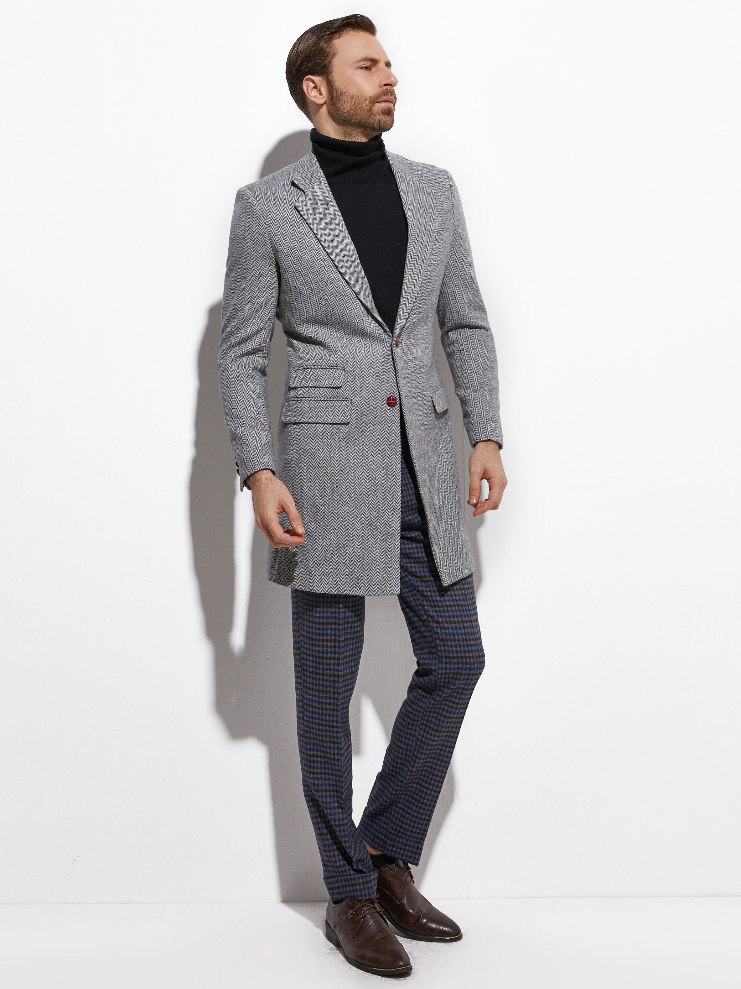 2026 Medium Length Spring Autu - Wool Coat Peacoat avaliação e preço