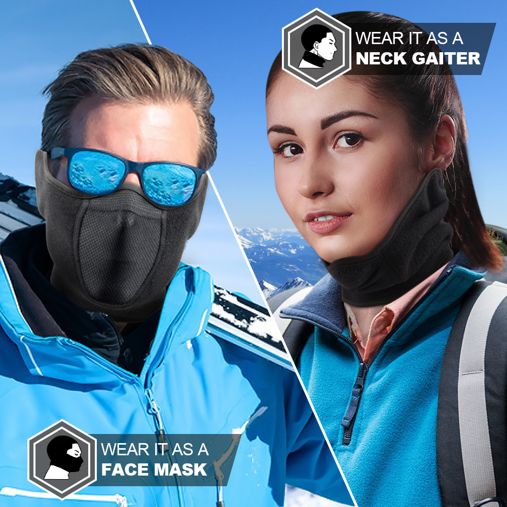 Winter Neck Warmer Ear Cover F - Fleece Ear Warmer Band avaliação e preço