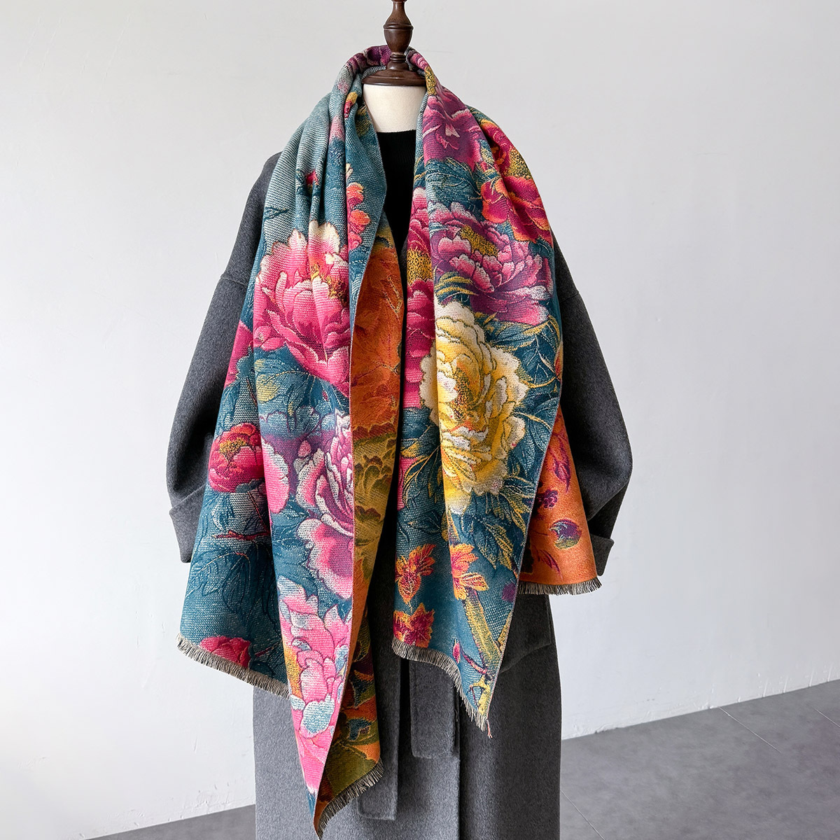 Warm Cashmere Scarf Women Shaw - Cashmere Pashmina Wrap avaliação e preço