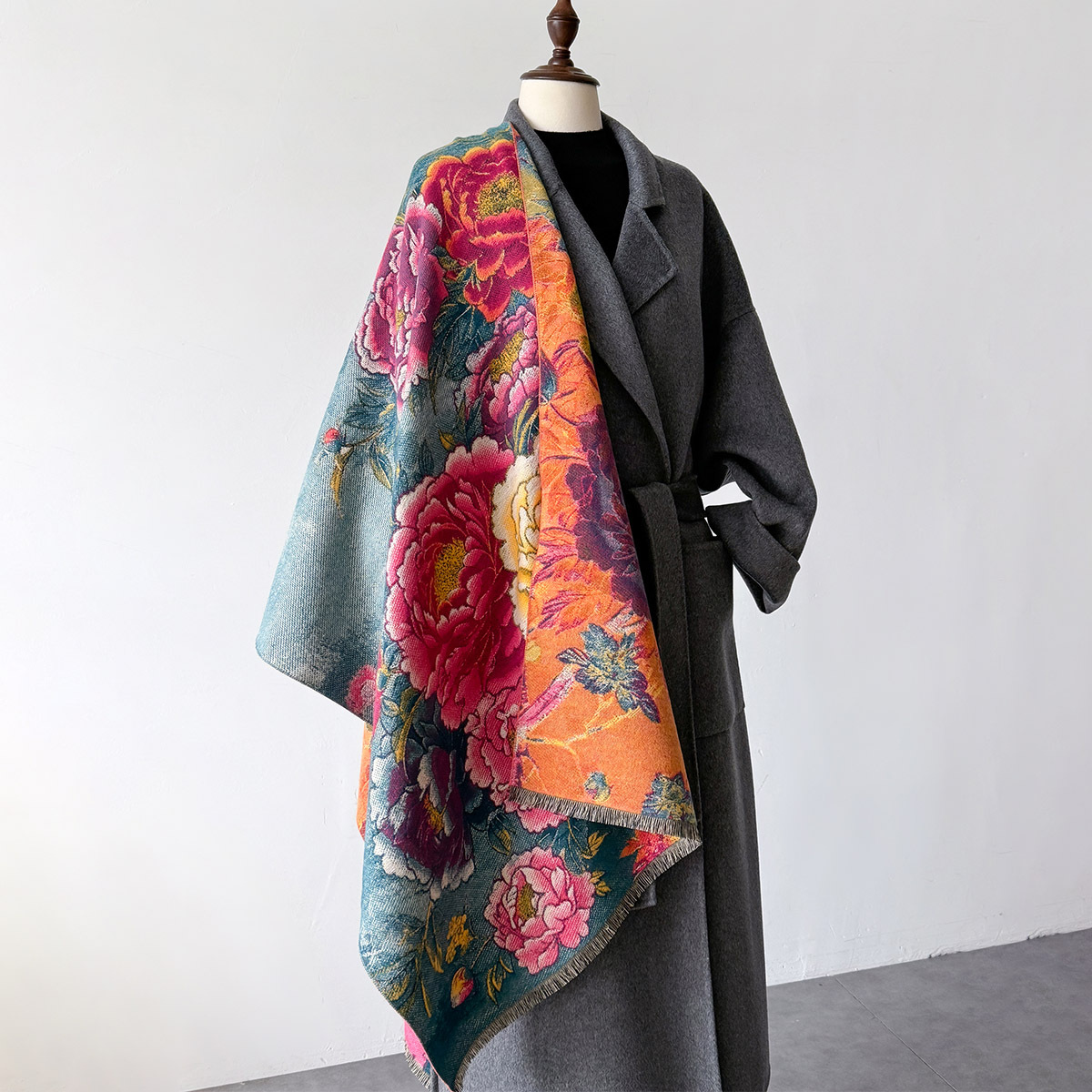 Warm Cashmere Scarf Women Shaw - Cashmere Pashmina Wrap avaliação e preço