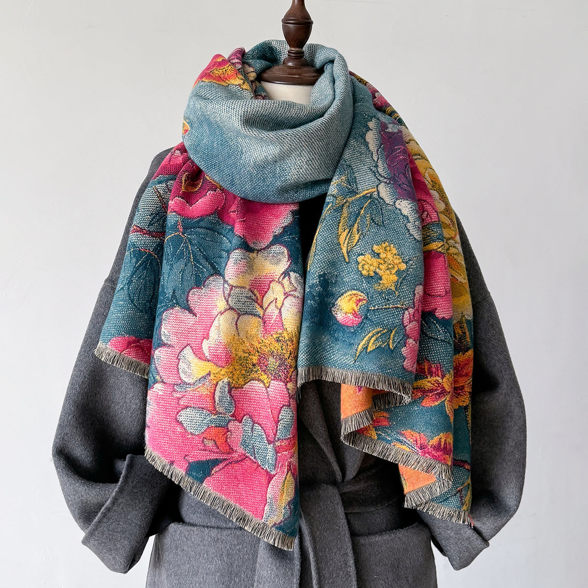 Warm Cashmere Scarf Women Shaw - Cashmere Pashmina Wrap avaliação e preço