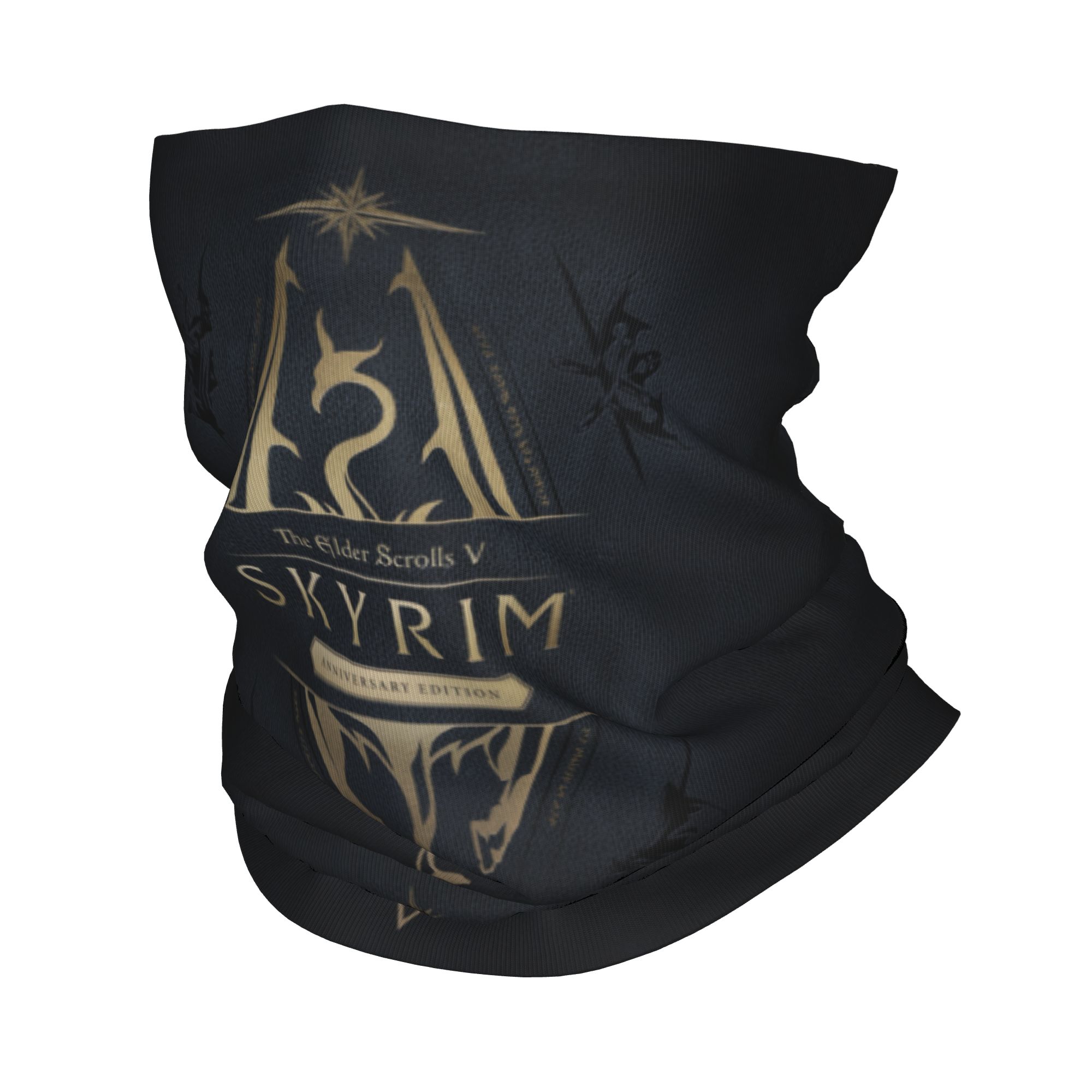 Custom Skyrim Logo Bandana Win - Neck Gaiter Fleece avaliação e preço