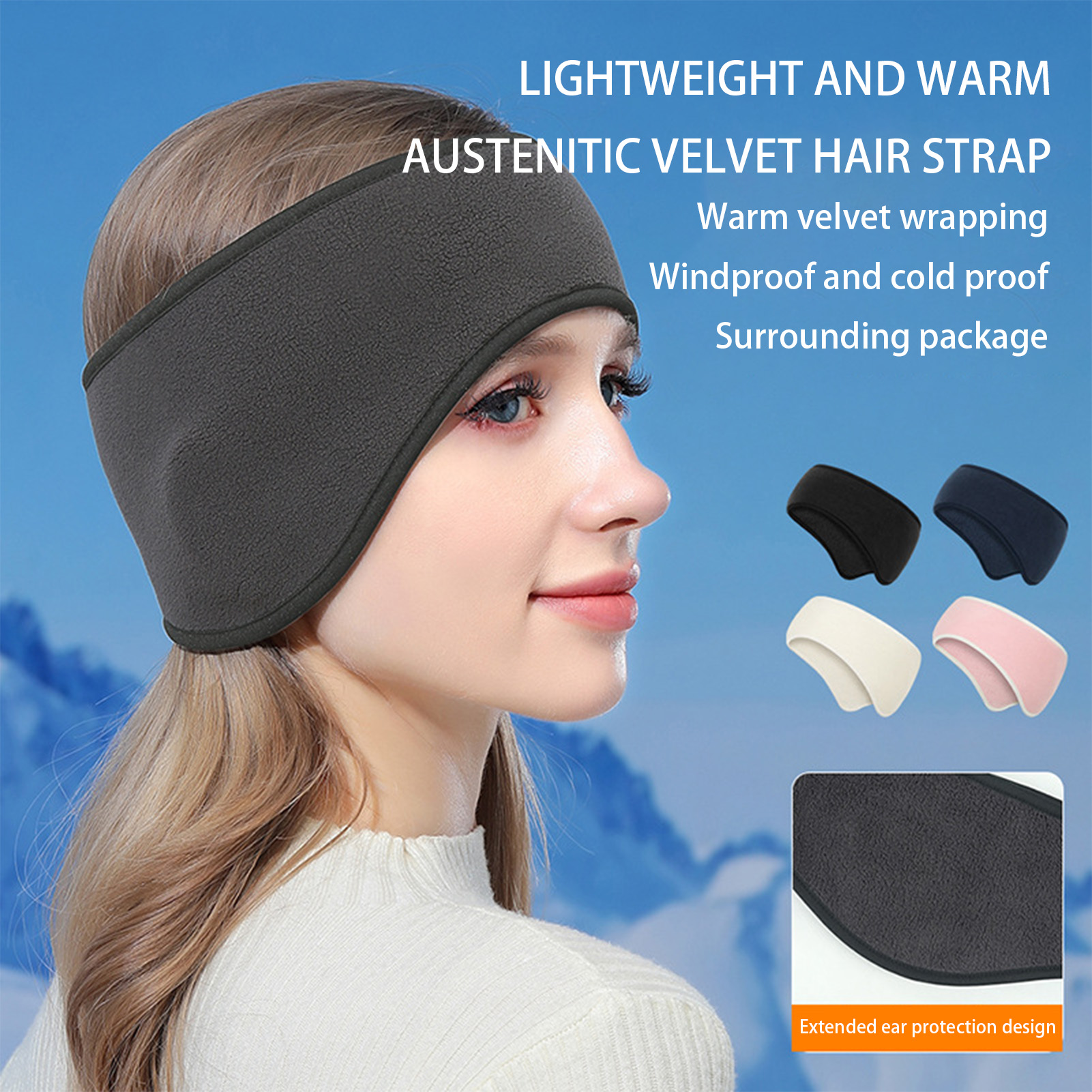 Lightweight Winter Fleece Ther - Fleece Ear Warmer Band avaliação e preço