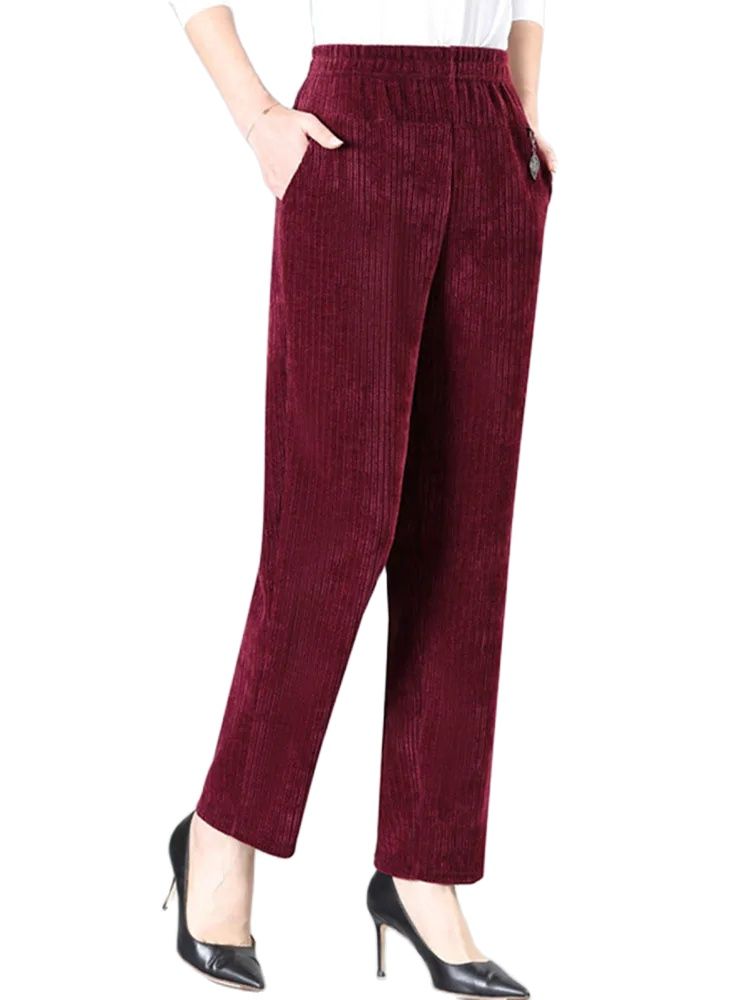 Oversize XL-8XL Corduroy Pants - Corduroy Pant Warm avaliação e preço