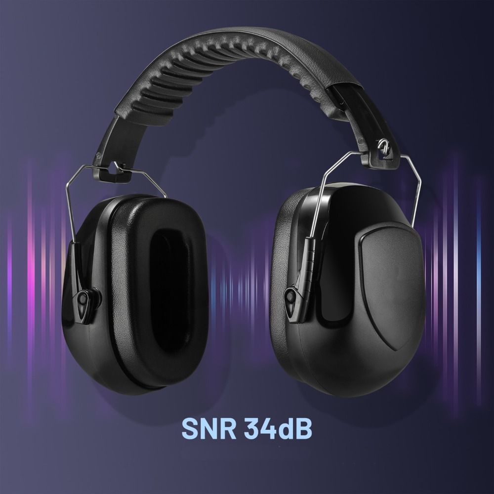 SNR-34dB Adjustable Head Earmu - Earmuffs Foldable avaliação e preço