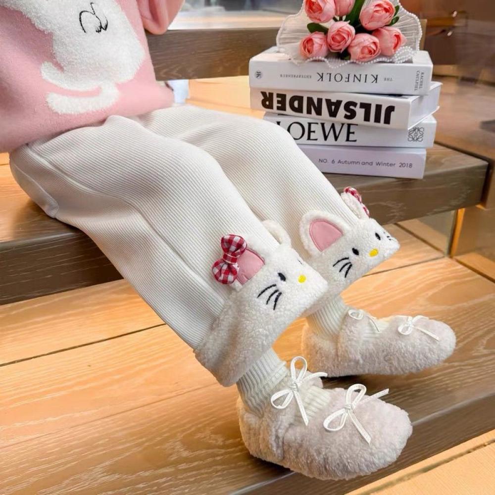 Kawaii Hello Kitty Girls Ins P - Corduroy Pant Warm avaliação e preço