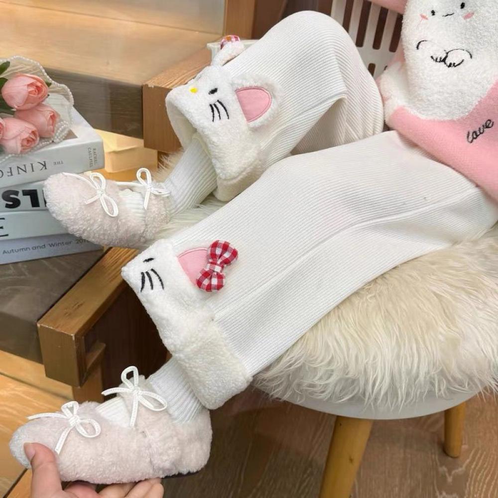 Kawaii Hello Kitty Girls Ins P - Corduroy Pant Warm avaliação e preço