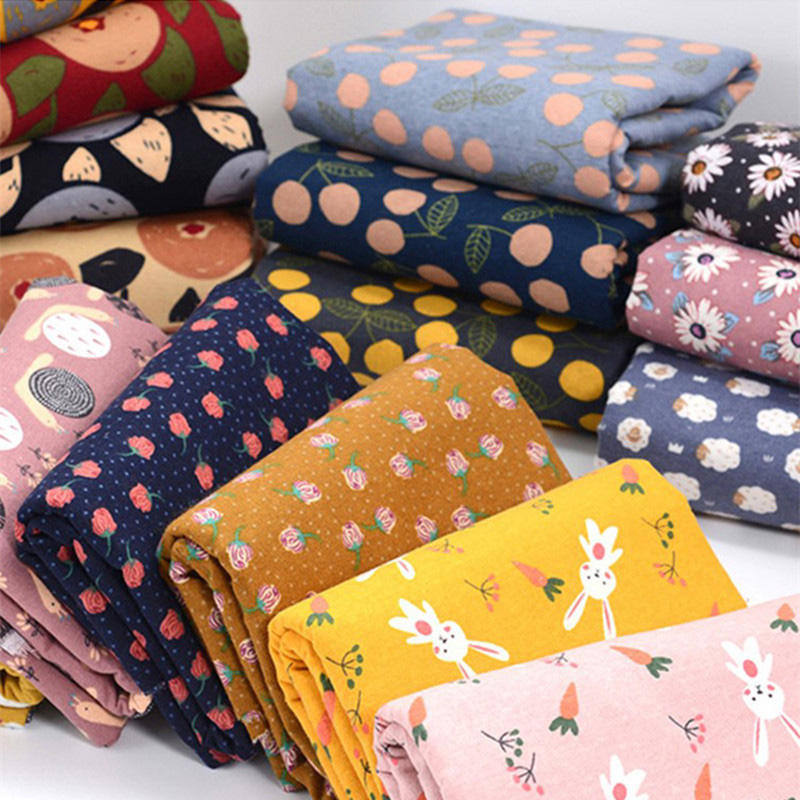 Half Meter Baby's Flannel Fabr - Flannel Shirt Lined avaliação e preço