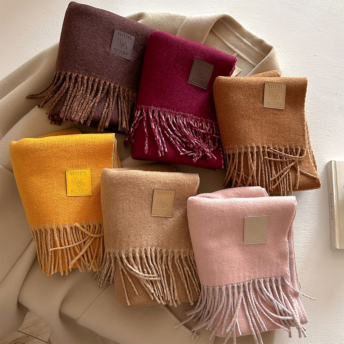 NEW Wool Winter Thick Warm Sca - Cashmere Pashmina Wrap avaliação e preço