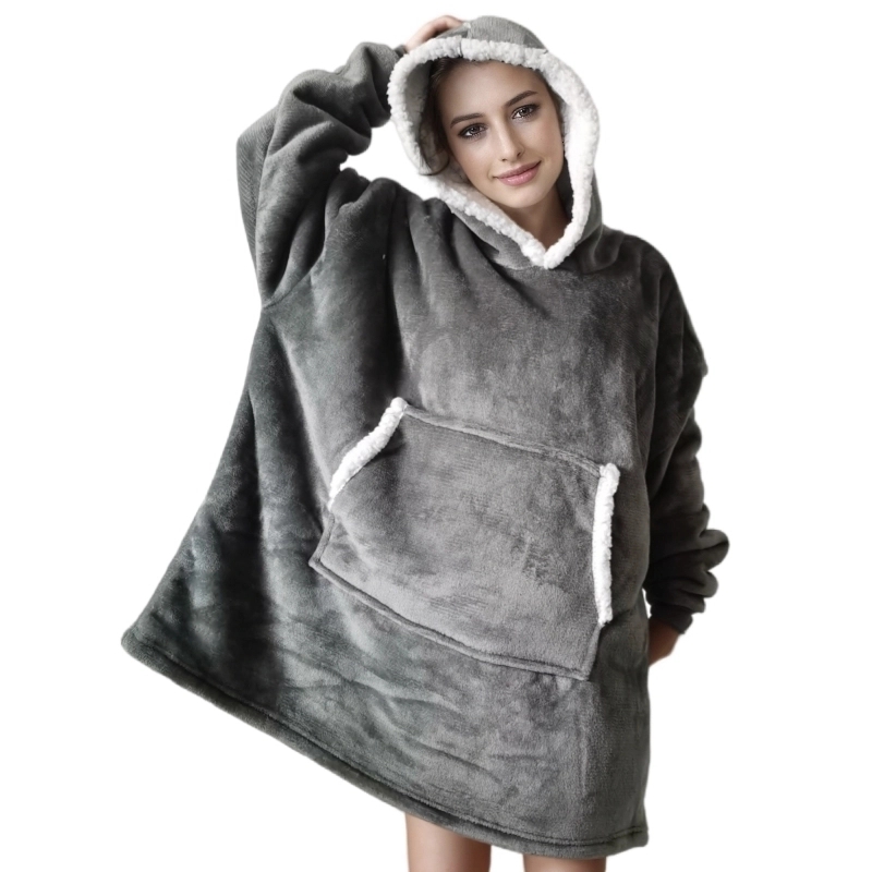 Wearable Adult Super Soft Flan - Sherpa Hoodie Fleece avaliação e preço