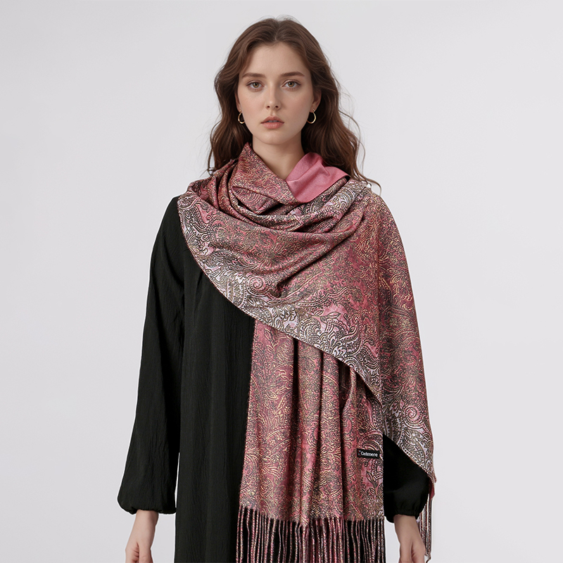 Luxury Paisley Pashmina Shawl  - Cashmere Pashmina Wrap avaliação e preço
