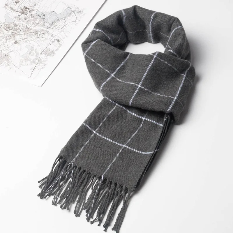 2023 New Winter Men Scarf Keep - Cashmere Pashmina Wrap avaliação e preço