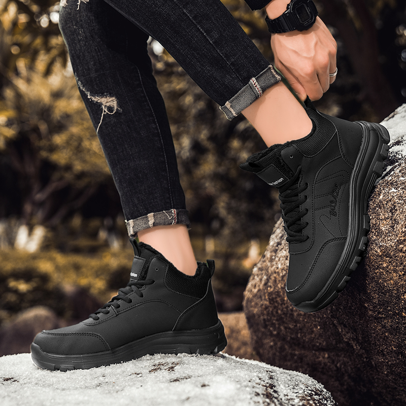 Brand Men's Boots Warm Plush S - Waterproof Winter Boot avaliação e preço