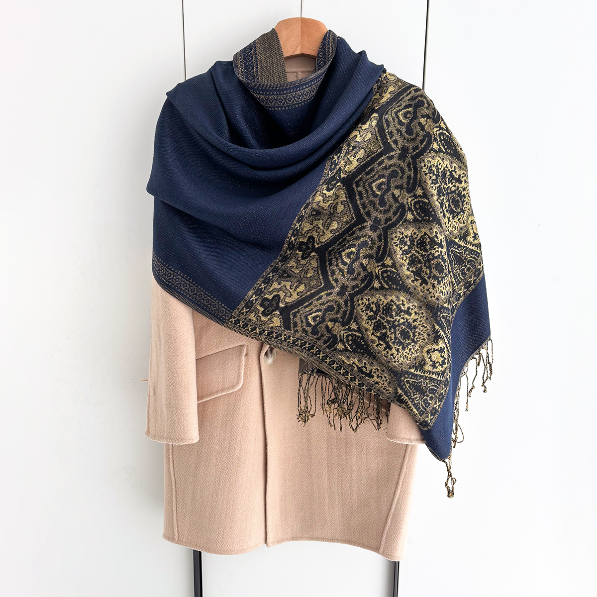 Luxury Scarf For Women Autumn  - Cashmere Pashmina Wrap avaliação e preço