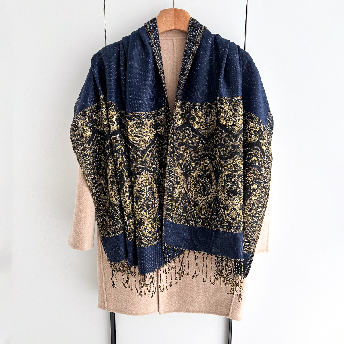 Luxury Scarf For Women Autumn  - Cashmere Pashmina Wrap avaliação e preço