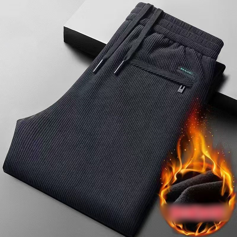 Black gray men's corduroy and  - Corduroy Pant Warm avaliação e preço