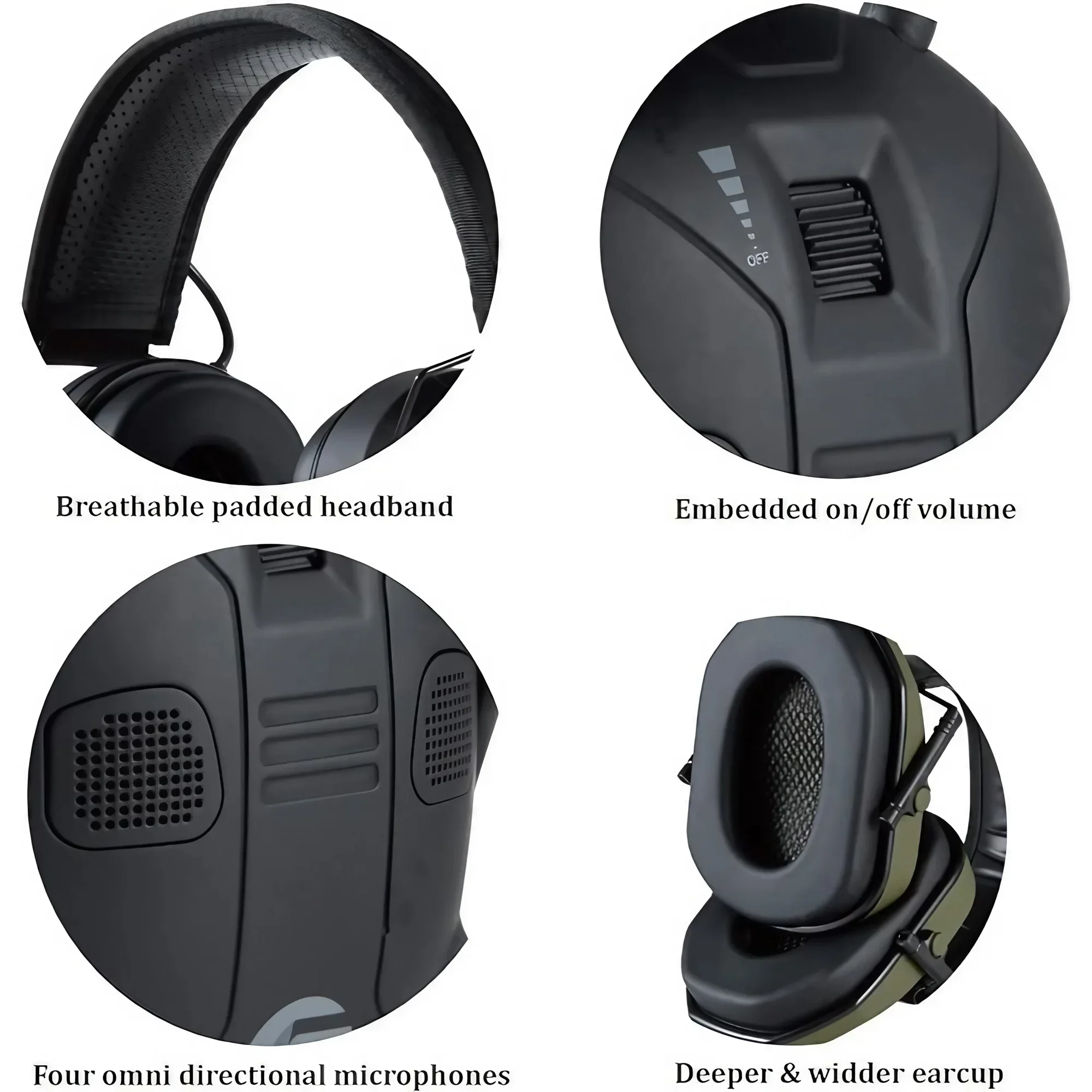 Tactical Foldable Earmuffs 360 - Earmuffs Foldable avaliação e preço