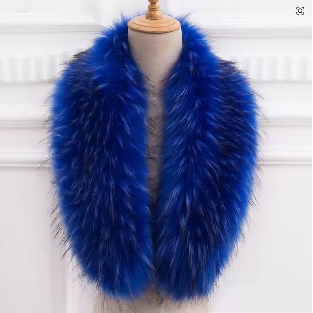 Natural Fur Collar Real raccoo - Shawl Wrap Winter avaliação e preço