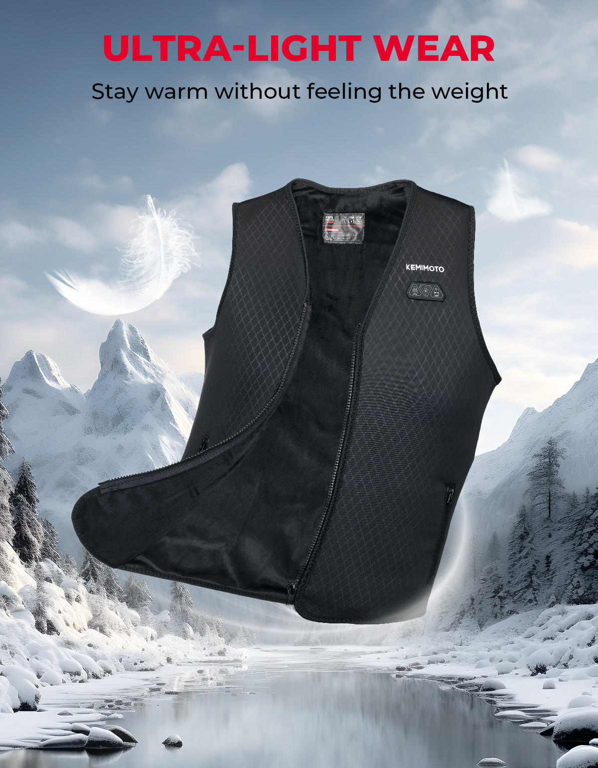 Lightweight Heated Vest USB Po - Heated Vest Battery avaliação e preço