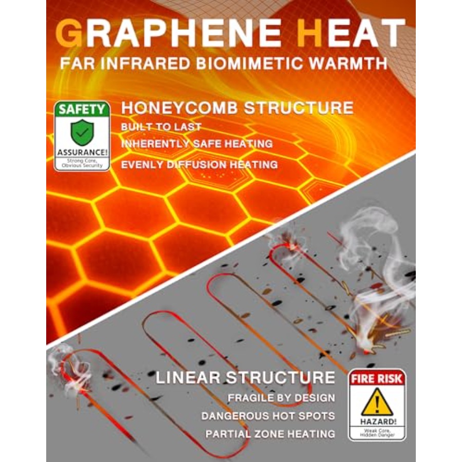 Wulcea Graphene Heated Vest Fo - Heated Vest Battery avaliação e preço