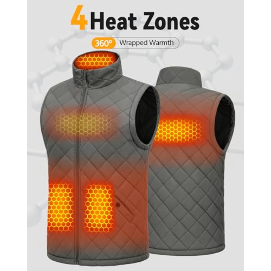 Wulcea Graphene Heated Vest Fo - Heated Vest Battery avaliação e preço