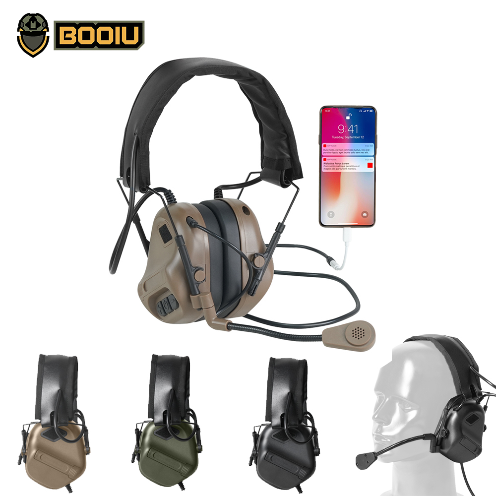 BOOIU Tactical Electronic Shoo - Earmuffs Foldable avaliação e preço