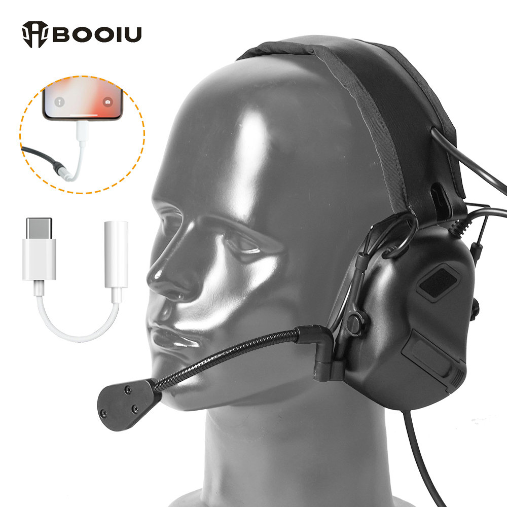 BOOIU Tactical Electronic Shoo - Earmuffs Foldable avaliação e preço