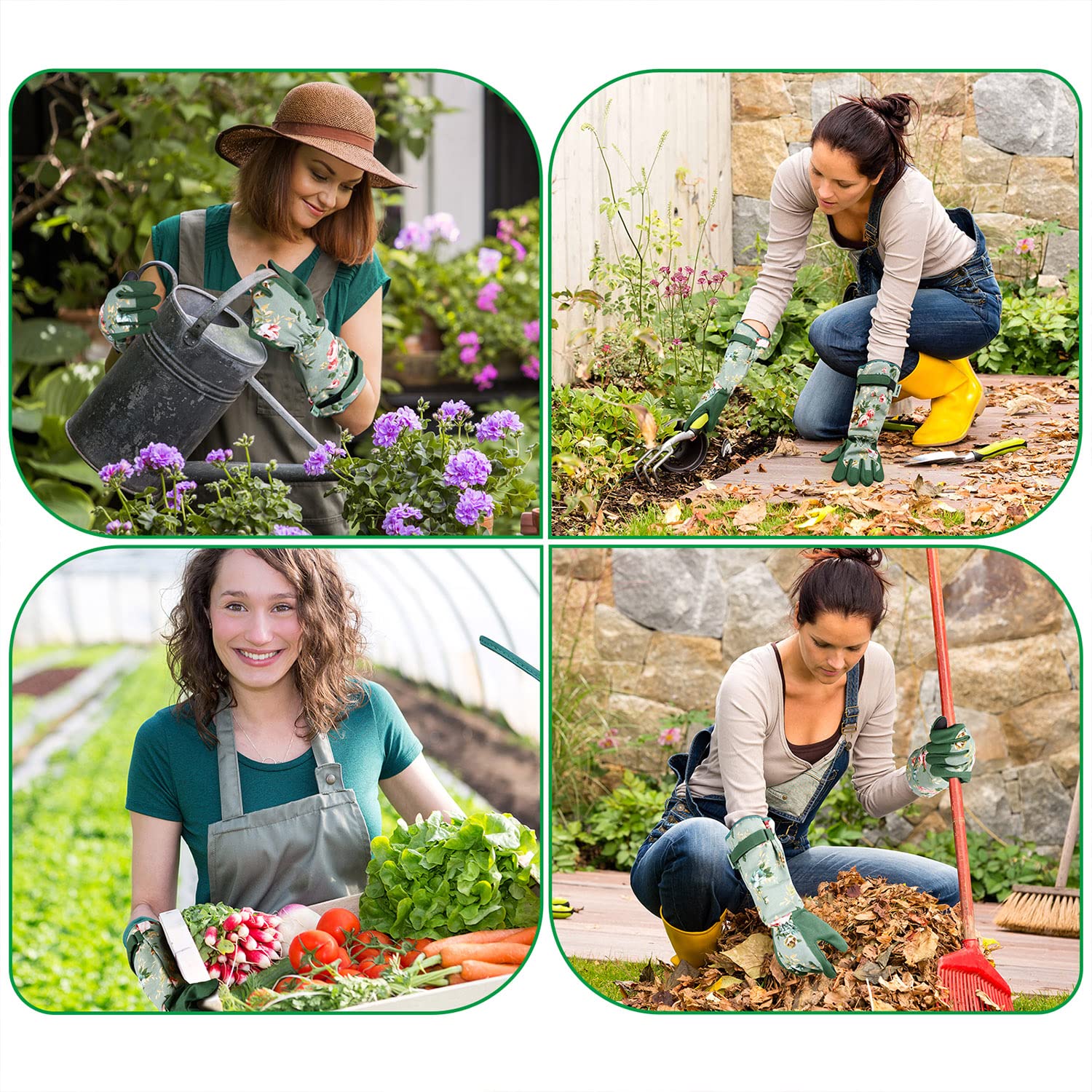 Women's Long Gardening Gloves, - Touch Screen Gloves avaliação e preço