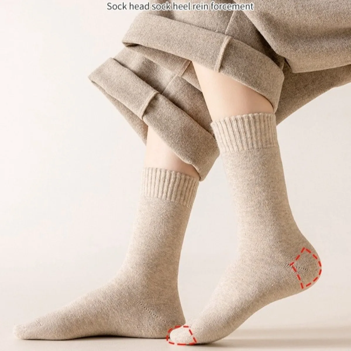 1 Pair Winter Warm Thermal Soc - Thermal Sock Wool avaliação e preço
