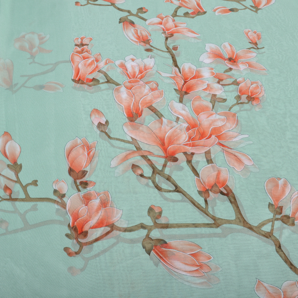 BYSIFA| Light Green Silk Scarf - Shawl Wrap Winter avaliação e preço
