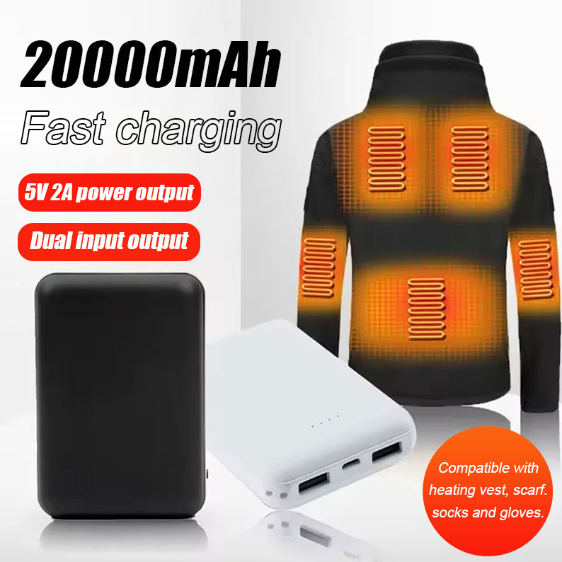 20000mAh Power Bank Portable U - Heated Vest Battery avaliação e preço