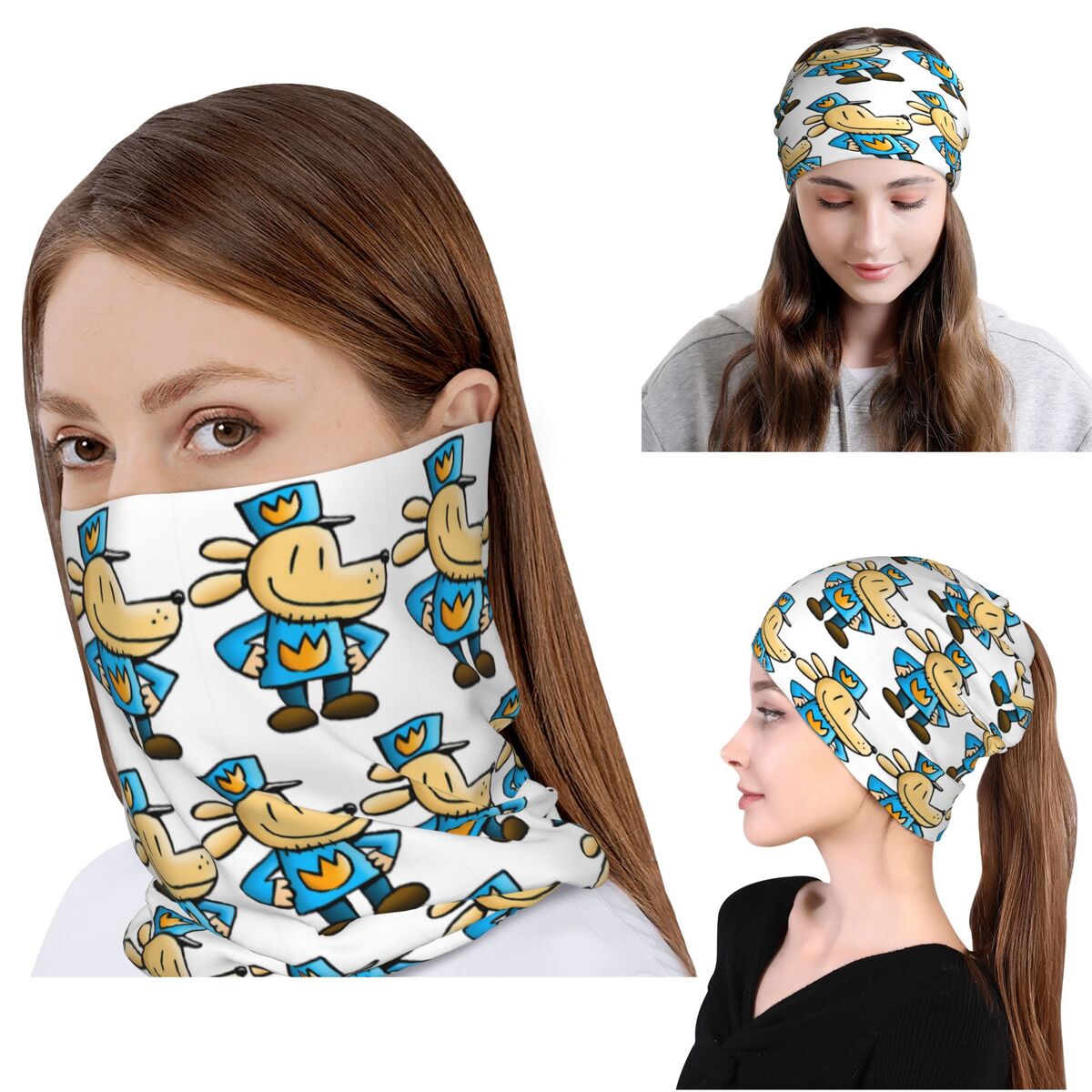 Dog Man Comedic Graphic Novel  - Knit Beanie Hat Warm avaliação e preço