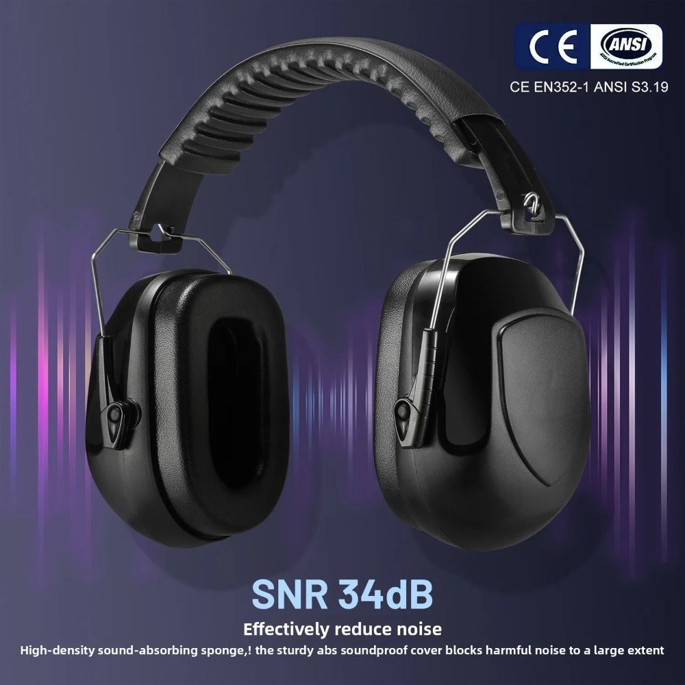 Heavy Duty ABS Soundproof Earm - Earmuffs Foldable avaliação e preço