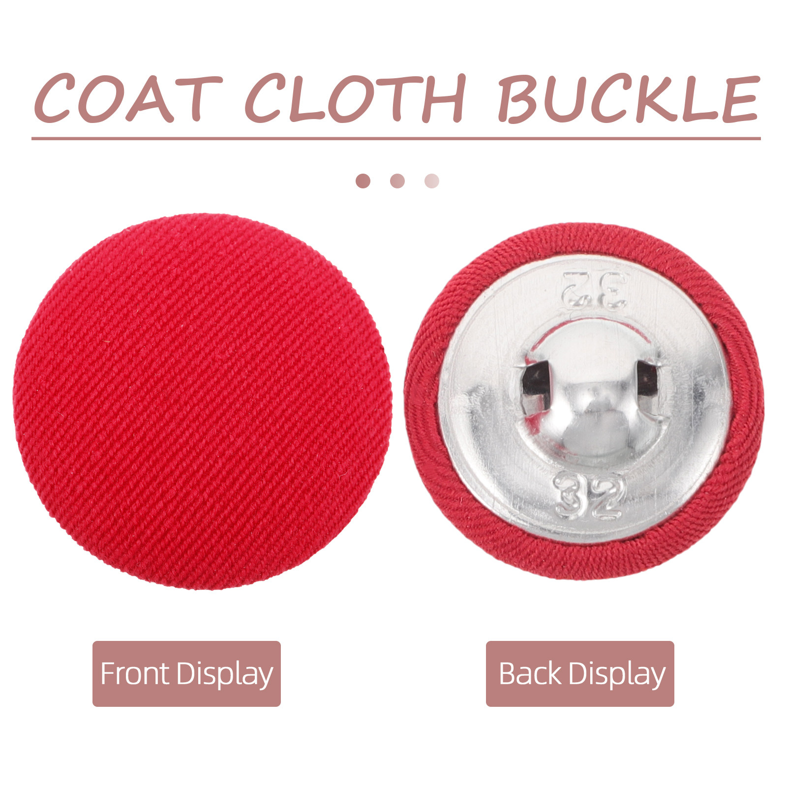 20Pcs Round Cloth Covered Butt - Wool Coat Peacoat avaliação e preço
