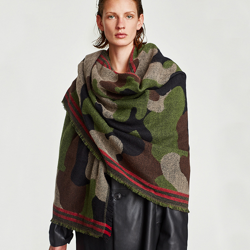 Camouflage Leopard Print Echar - Cashmere Pashmina Wrap avaliação e preço