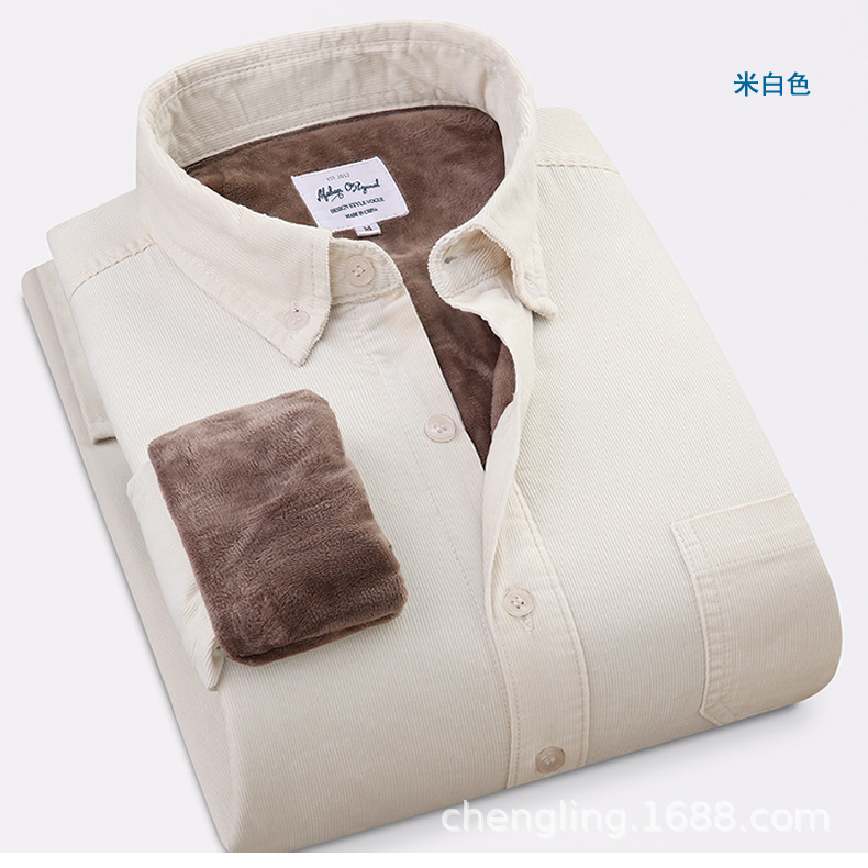 Corduroy Warm Shirts Cotton Pl - Flannel Shirt Lined avaliação e preço