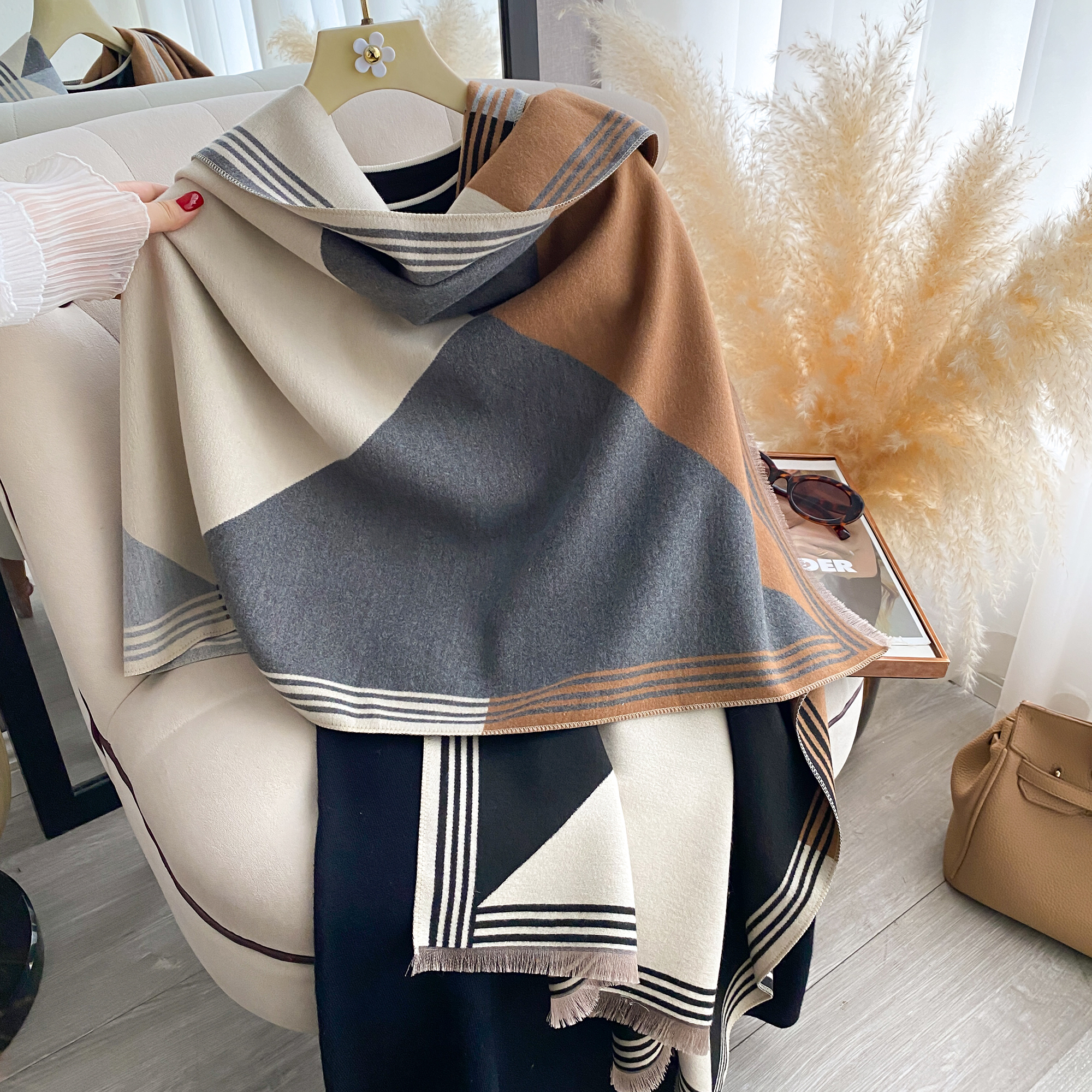 2025 Luxury Winter Cashmere Sc - Cashmere Pashmina Wrap avaliação e preço