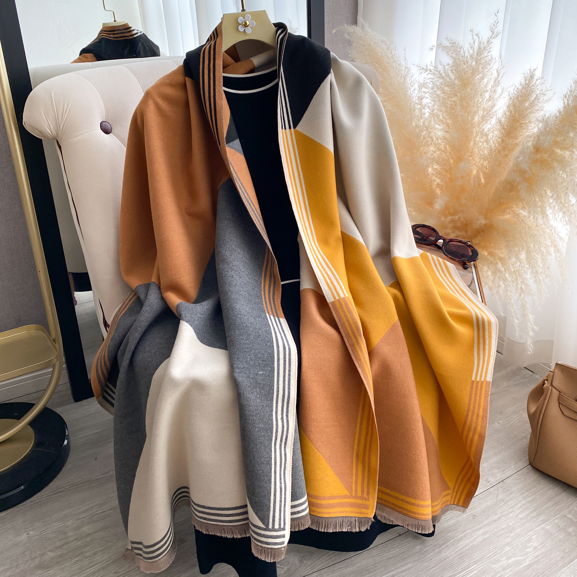 2025 Luxury Winter Cashmere Sc - Cashmere Pashmina Wrap avaliação e preço