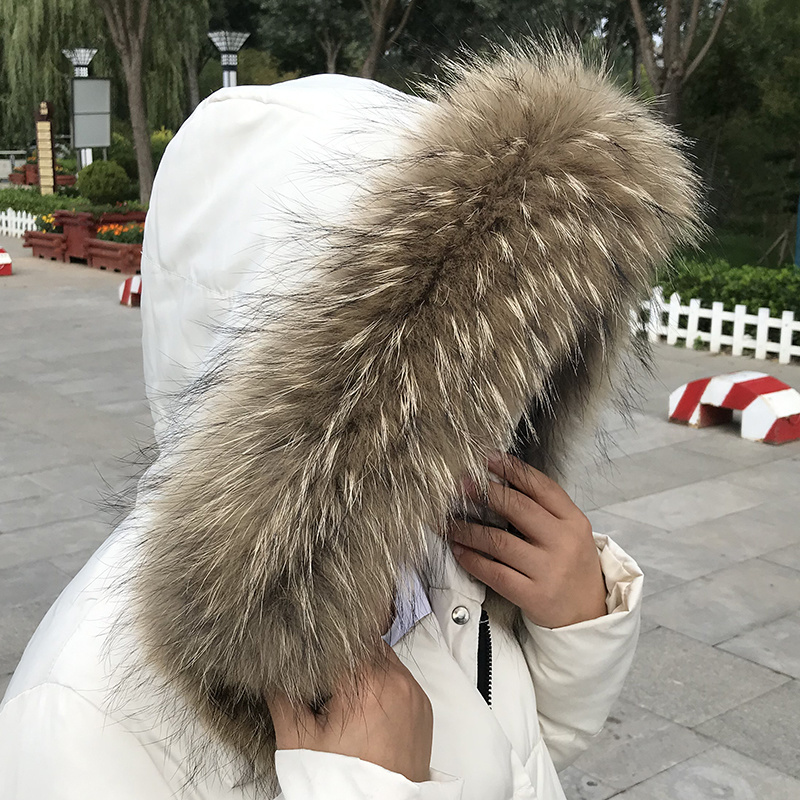 Real Fur Collar for Coat Parka - Shawl Wrap Winter avaliação e preço