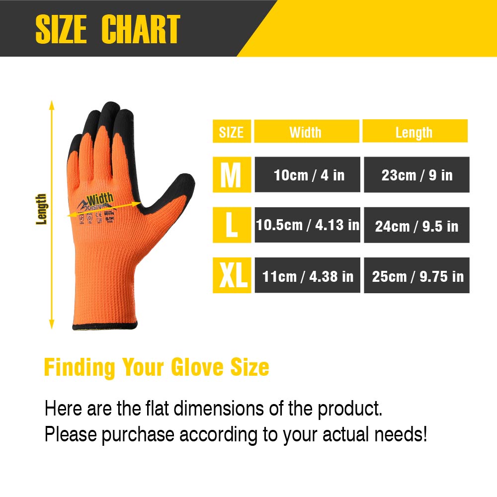 1 Pair Thermal Insulated Work  - Snow Glove Insulated avaliação e preço