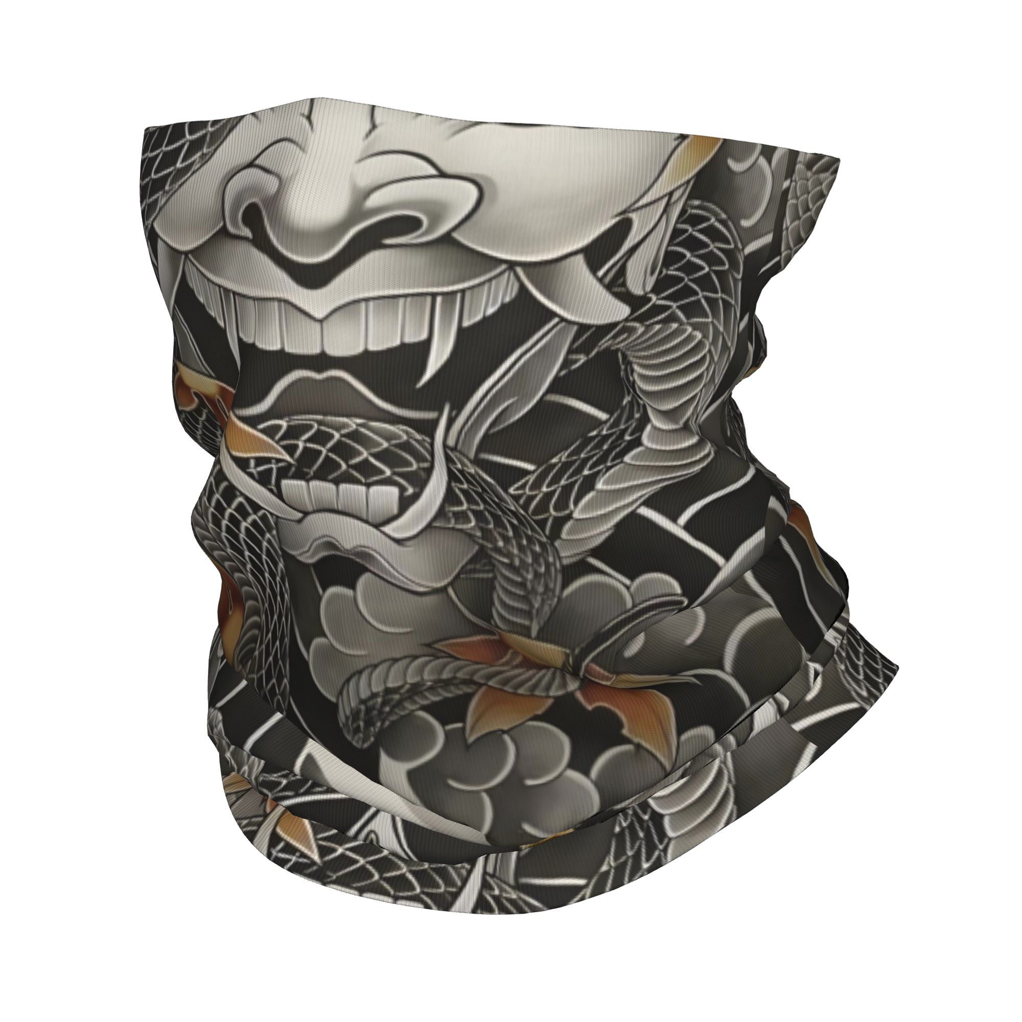 Custom Samurai Oni Demon Banda - Neck Gaiter Fleece avaliação e preço